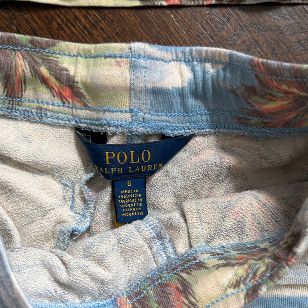 Polo by Ralph Lauren Tropical Print Kids Matching Set - Blue, Red, Green - Picture 4 of 5